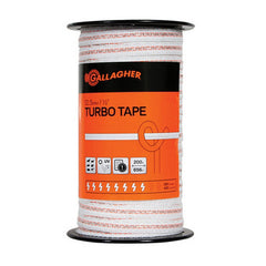 Turbo Tape 1/2 Inch 656' White 1 Each by Gallagher