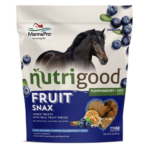 Nutrigood Fruit Snax For Horses Pumpkinberry + Oats 2 Lbs by Manna Pro