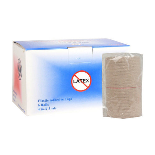 Elastic Adhesive Bandages - 4" x 5 yds 6 Rolls by Jorvet