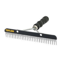 Teflon Comb with Wood Handle Fluffer 9" 1 Count by Sullivan Supply, Inc.