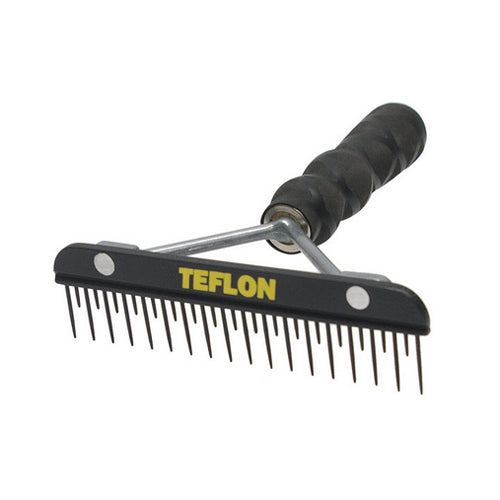 Teflon Comb with Wood Handle Fluffer 6" 1 Count by Sullivan Supply, Inc.