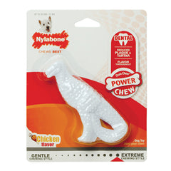 Nylabone Dental Dinosaur Power Chew Durable Dog Toy Chicken, 1 Each/SMall/Regular (1 Count) by Nylabone