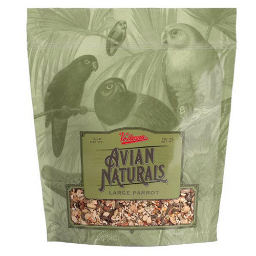 Avian Naturals Large Parrot Bird Food 1 Count / 4 Lbs by Volkman Seed Company