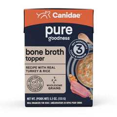 PURE goodness Bone Broth Topper Real Turkey And Rice 12 Count / 5.5 Oz by Canidae