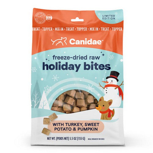 Freeze Dried Holiday Bites Dog Treat Turkey, Sweet Potato And Pumpkin 6 Count / 5.5 Oz by Canidae