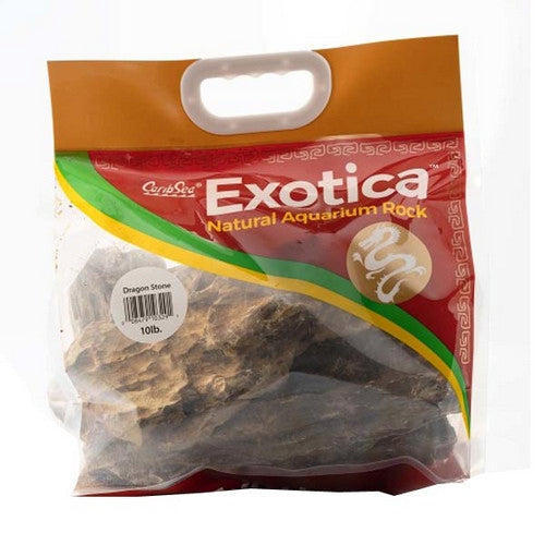 Exotica Freshwater Rock Dragon Stone 10 Lbs (Brown) by Caribsea