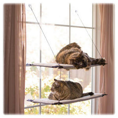 Window Double Lounger Cat Perch Natural 1 Count / 12 x 23 Inches by K&H Pet Products