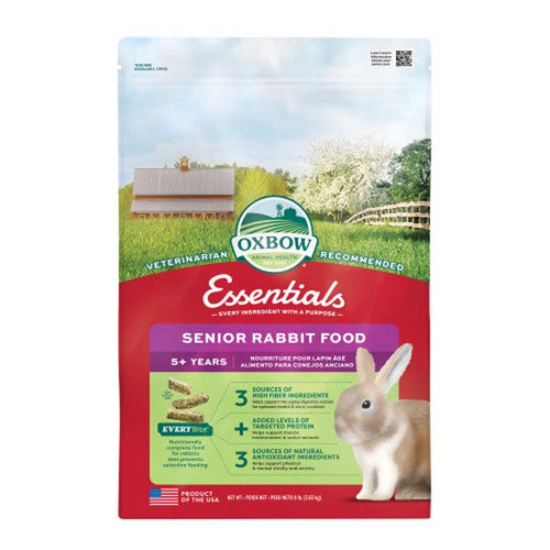 Essentials Senior Rabbit Food 1 Count / 8 Lbs (Pellet) by Oxbow Animal Health