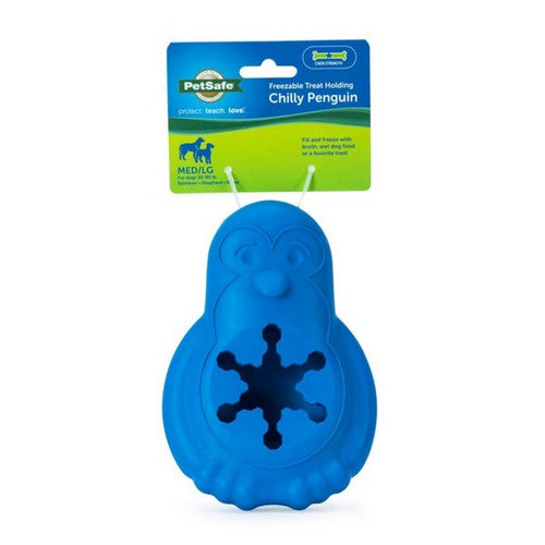 Penguin Dog Toy Blue 1 Count (Medium / Large) by PetSafe