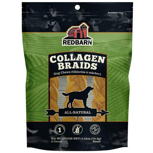 Collagen Braid Dog Treat 3 Count / Small (Stick) by Komodo