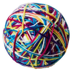 Sew Much Fun Yarn Ball Cat Toy Multi 1 Count / 3.5 Inches by Spot