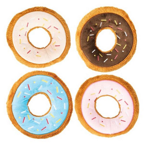 Tasty Donuts Dog Toy Assorted 1 Count / 7.5 Inches by Spot