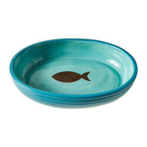 Elegance Cat Bowl Aqua 1 Count / 6 Inches by Spot