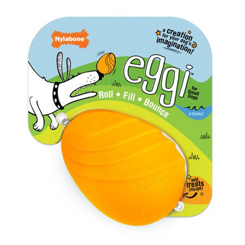 Creative Play Eggi Dog Treat Toy 1 Count / Small by Nylabone