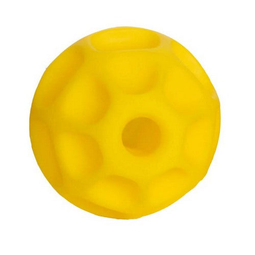 Treat Dispensing Tetraflex Dog Toy Yellow 1 Count / Medium by Starmark