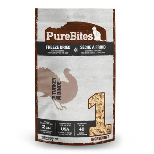 Freeze Dried Cat Treats Turkey Breast 1 Count (0.92 Oz) by PureBites