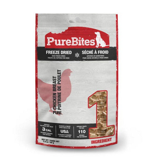 Chicken Breast Freeze Dried Dog Treats 1 Count / 3 Oz by PureBites