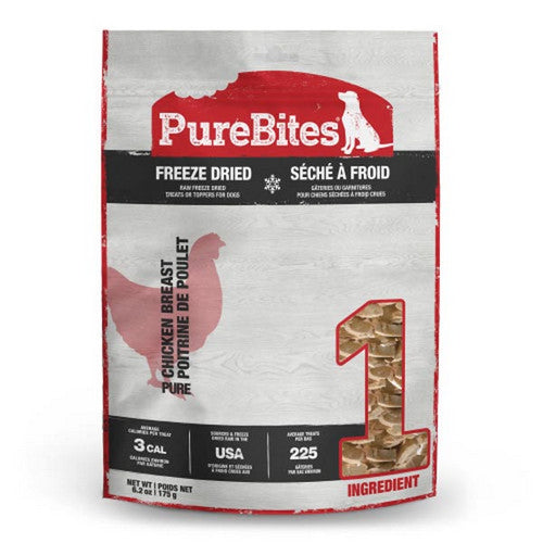 Chicken Breast Freeze Dried Dog Treats 1 Count (6.2 Oz) by PureBites