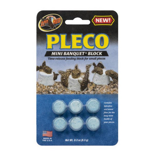 Pleco Banquet Fish Feeding Block 1 Count / Mini by Zoo Med