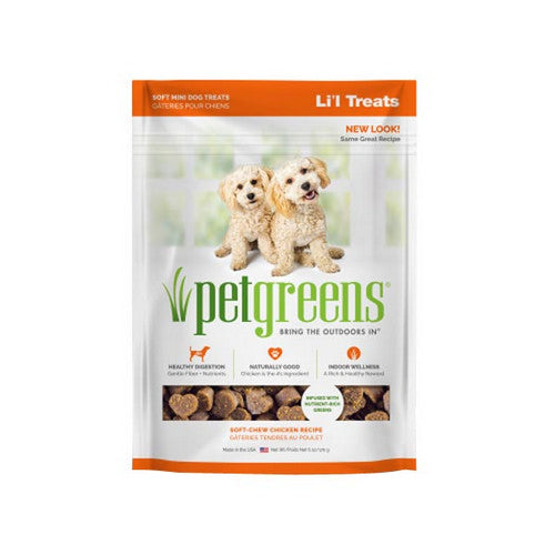 Li'l Treats Soft Mini Dog Treats Chicken 1 Count / 6 Oz by Pet Greens