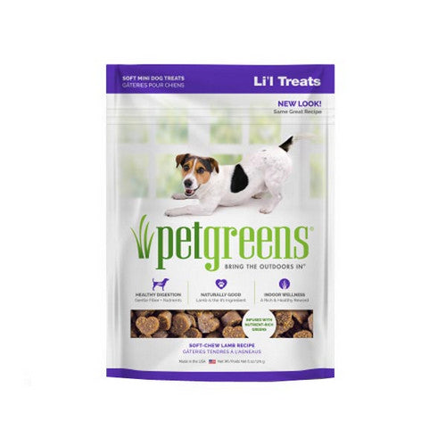 Li'l Treats Soft Mini Dog Treats Lamb 1 Count / 6 Oz (Semi Moist) by Pet Greens