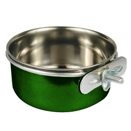 A & E Cages Coop Cup with Ring & Bolt Green, 1 Each/10 Oz by A&E Cage Company peta2z