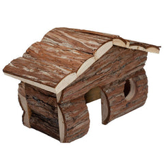 A & E Cages Nibbles Log Cabin Small Animal Hut Brown, 1 Each/Medium by A&E Cage Company peta2z