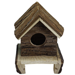 A & E Cages Nibbles Log Cabin Small Animal Hut Deluxe Brown, 1 Each/6In X 4.5In X 4.5 in by A&E Cage Company peta2z