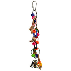 A & E Cages Plastic Chain with Leather and Ball Bird Toy 1 Each by A&E Cage Company peta2z