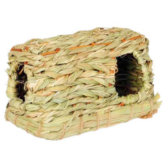 A & E Cages Small Animal Multi-Hole Grass Play Hut Natural, 1 Each/Small by A&E Cage Company peta2z