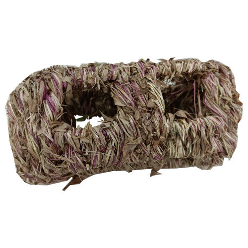 A & E Cages Small Animal Multi-Hole Grass Play Tunnel Natural, 1 Each by A&E Cage Company peta2z