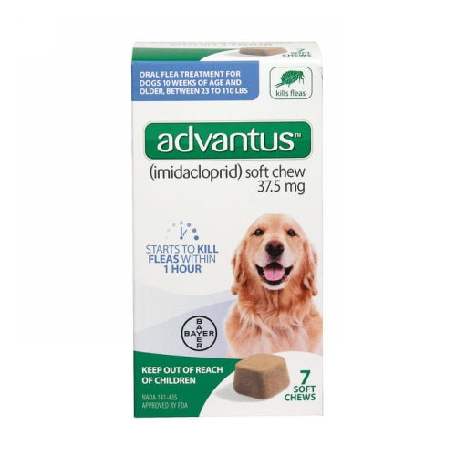 Advantus Flea Treatment Soft Chews for Dogs 23-110 Lbs by Elanco peta2z