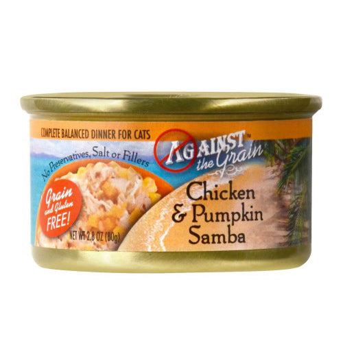 Against the Grain Chicken & Pumpkin Samba Dinner Wet Cat Food 24Each/2.8 Oz (Count of 24) by San Francisco Bay Brand peta2z