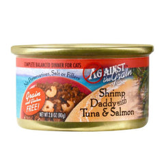 Against the Grain Shrimp Daddy With Tuna & Salmon Dinner Wet Cat Food 24Each/2.8 Oz (Count of 24) by San Francisco Bay Brand peta2z