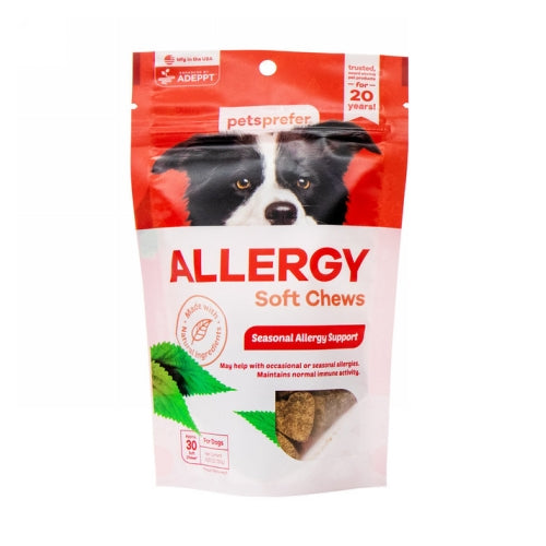 Allergy Soft Chews for Dogs 30 Soft Chews by Petsprefer peta2z