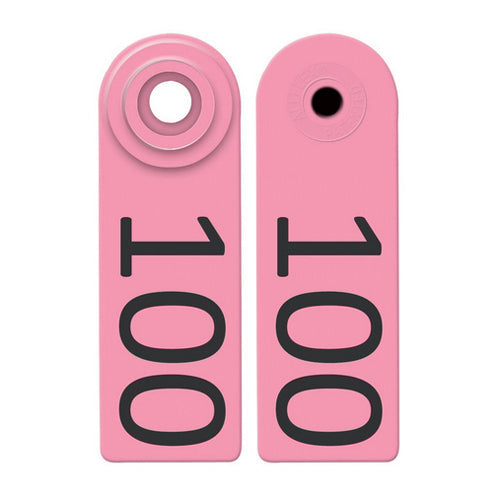 Allflex Global Sheep & Goat Numbered Tags 76-100 Pink 1 Count by Allflex peta2z
