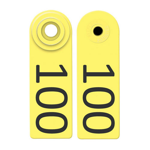 Allflex Global Sheep & Goat Numbered Tags 76-100 Yellow 1 Count by Allflex peta2z