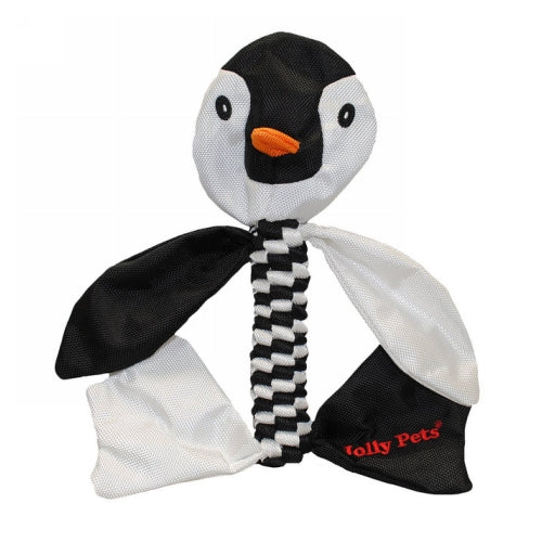 Animal Flathead Dog Toy Medium Penguin 1 Count by Jolly Pets peta2z