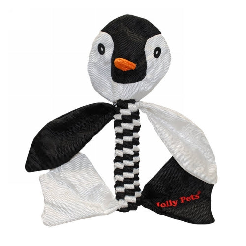 Animal Flathead Dog Toy Small Penguin 1 Count by Jolly Pets peta2z