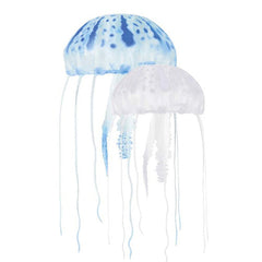 Aquatop Floating Jellyfish Aquarium Ornament Blue/Clear, 1 Each/2 In & 3 in, 2 Pack by Aquatop peta2z