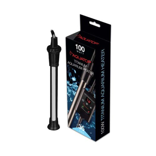 Aquatop Submersible Titanium Aquarium Heater & External Thermostat 1 Each/100 W by Aquatop peta2z