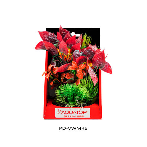 Aquatop Vibrant Wild Plant Mixed Red, 1 Each/6 in by Aquatop peta2z