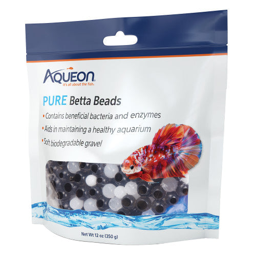 Aqueon Betta Beads Black & White, 1 Each/One Pouch by Aqueon peta2z