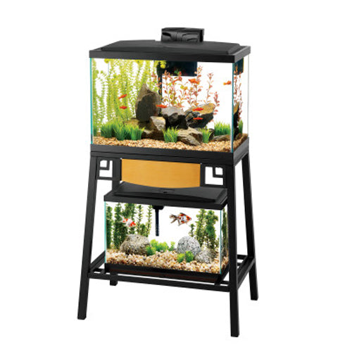 Aqueon Forge Metal Aquarium Stands Black/Brown, 1 Each/24 X 12 in by Aqueon peta2z