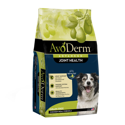 AvoDerm Natural Advanced Joint Health Chicken Meal Formula - Grain Free Adult Dry Dog Food 1 Each/4 lb by Avoderm peta2z