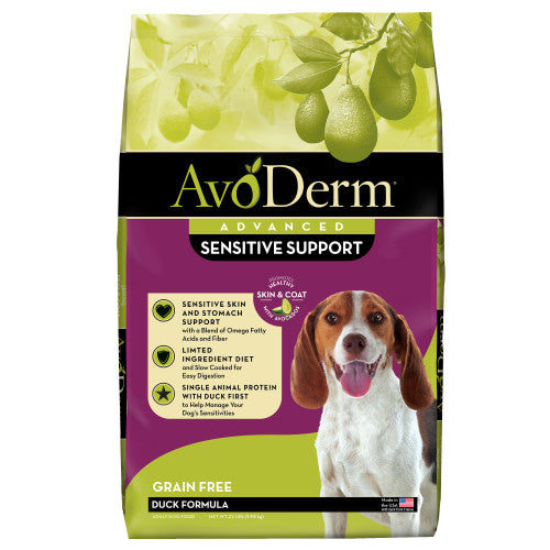 AvoDerm Natural Advanced Sensitive Support Duck Formula Dry Dog Food 1 Each/22 lb by Avoderm peta2z