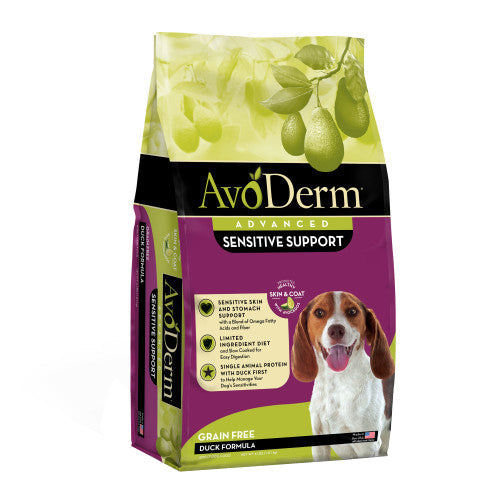 AvoDerm Natural Advanced Sensitive Support Duck Formula Dry Dog Food 1 Each/4 lb by Avoderm peta2z
