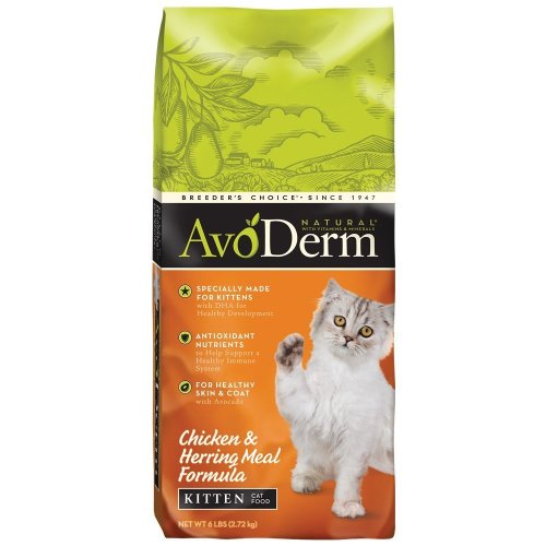 AvoDerm Natural Chicken & Herring Meal Formula Kitten Dry Cat Food 1 Each/6 lb by Avoderm peta2z