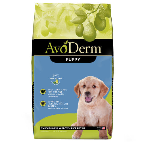 AvoDerm Natural Chicken Meal & Brown Rice - Dry Puppy Food 1 Each/26 lb by Avoderm peta2z