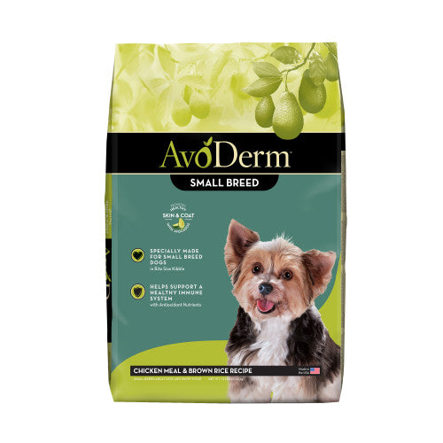 AvoDerm Natural Chicken Meal & Brown Rice - Small Breed Dry Dog Food 1 Each/12 lb by Avoderm peta2z